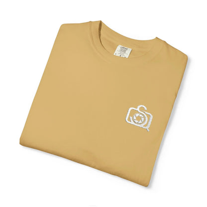 Comfort Colors 1717 Unisex Tee Left Chest Quinton Stocton Photography Monogram Logo by Printify T-Shirt  Quinton Stocton Photography