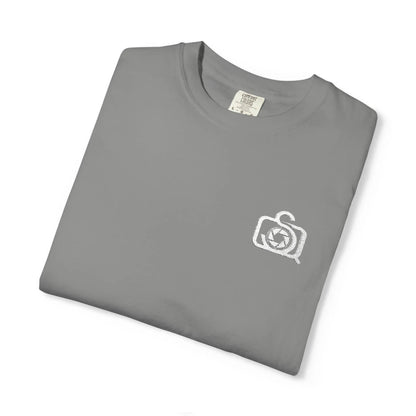 Comfort Colors 1717 Unisex Tee Left Chest Quinton Stocton Photography Monogram Logo by Printify T-Shirt  Quinton Stocton Photography