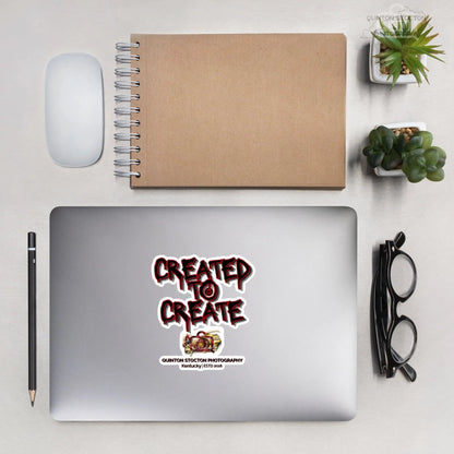 “Created to Create” Bubble-free stickers by Quinton Stocton Photography Quinton Stocton Photography STICKER  Quinton Stocton Photography