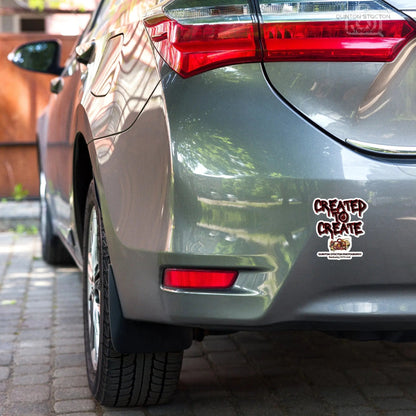 “Created to Create” Bubble-free stickers by Quinton Stocton Photography Quinton Stocton Photography STICKER  Quinton Stocton Photography