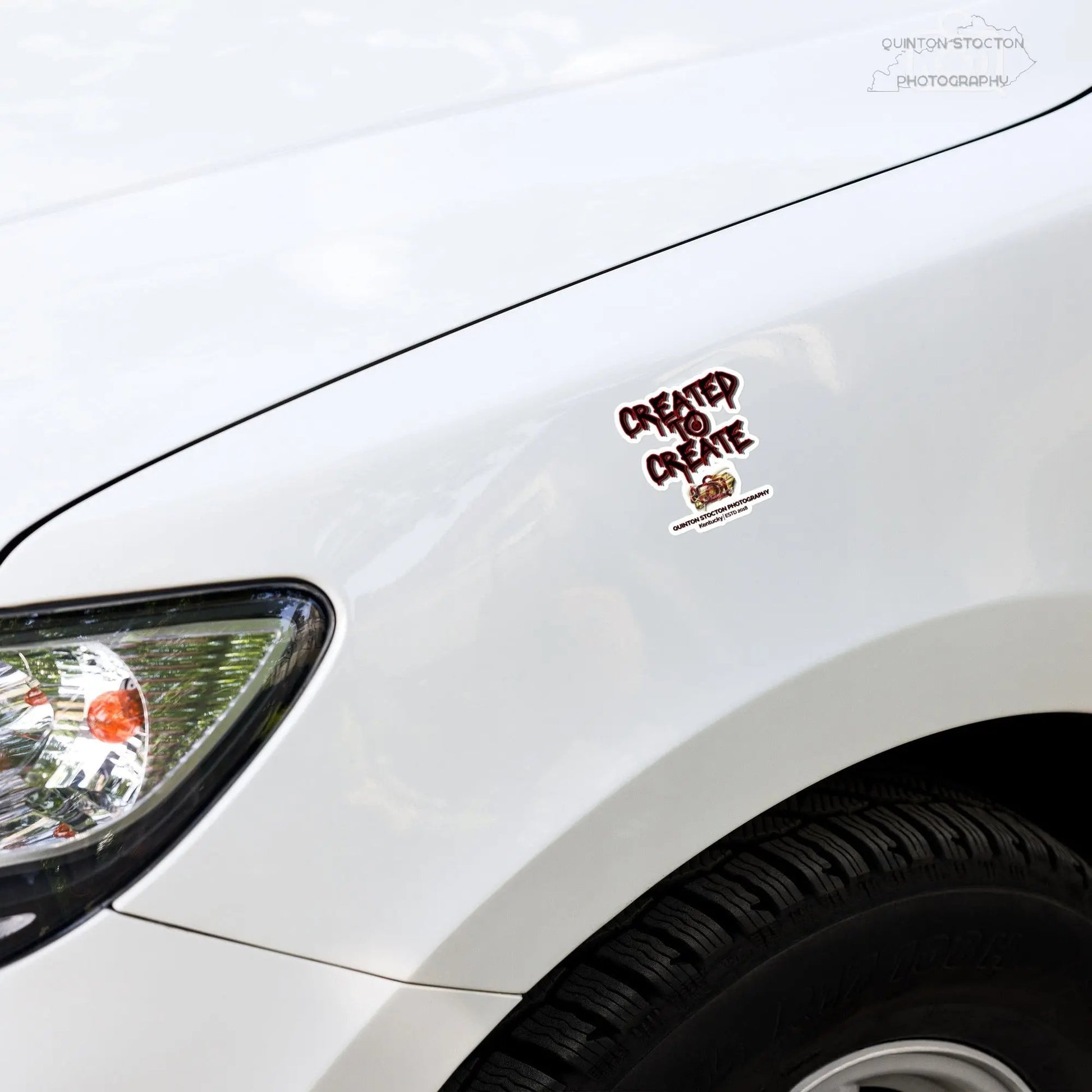 “Created to Create” Bubble-free stickers by Quinton Stocton Photography Quinton Stocton Photography STICKER  Quinton Stocton Photography