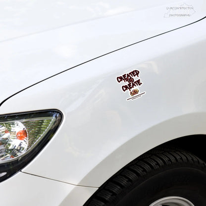 “Created to Create” Bubble-free stickers by Quinton Stocton Photography Quinton Stocton Photography STICKER  Quinton Stocton Photography