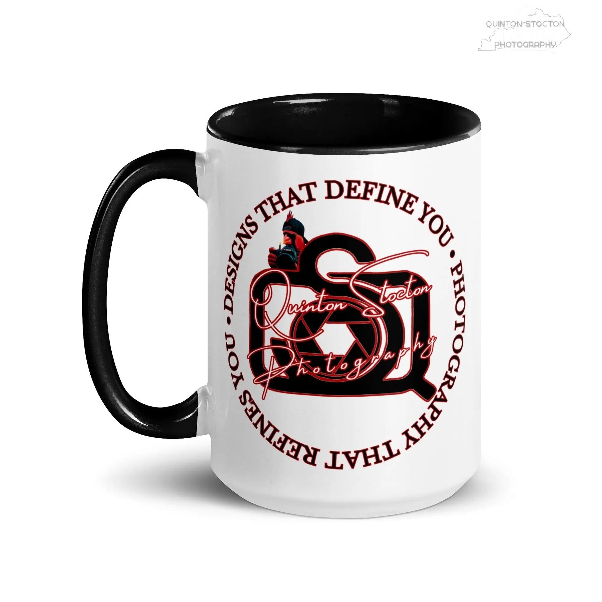 “Designs that define you” Mug with Color Inside - Quinton Stocton Photography Printful   Quinton Stocton Photography