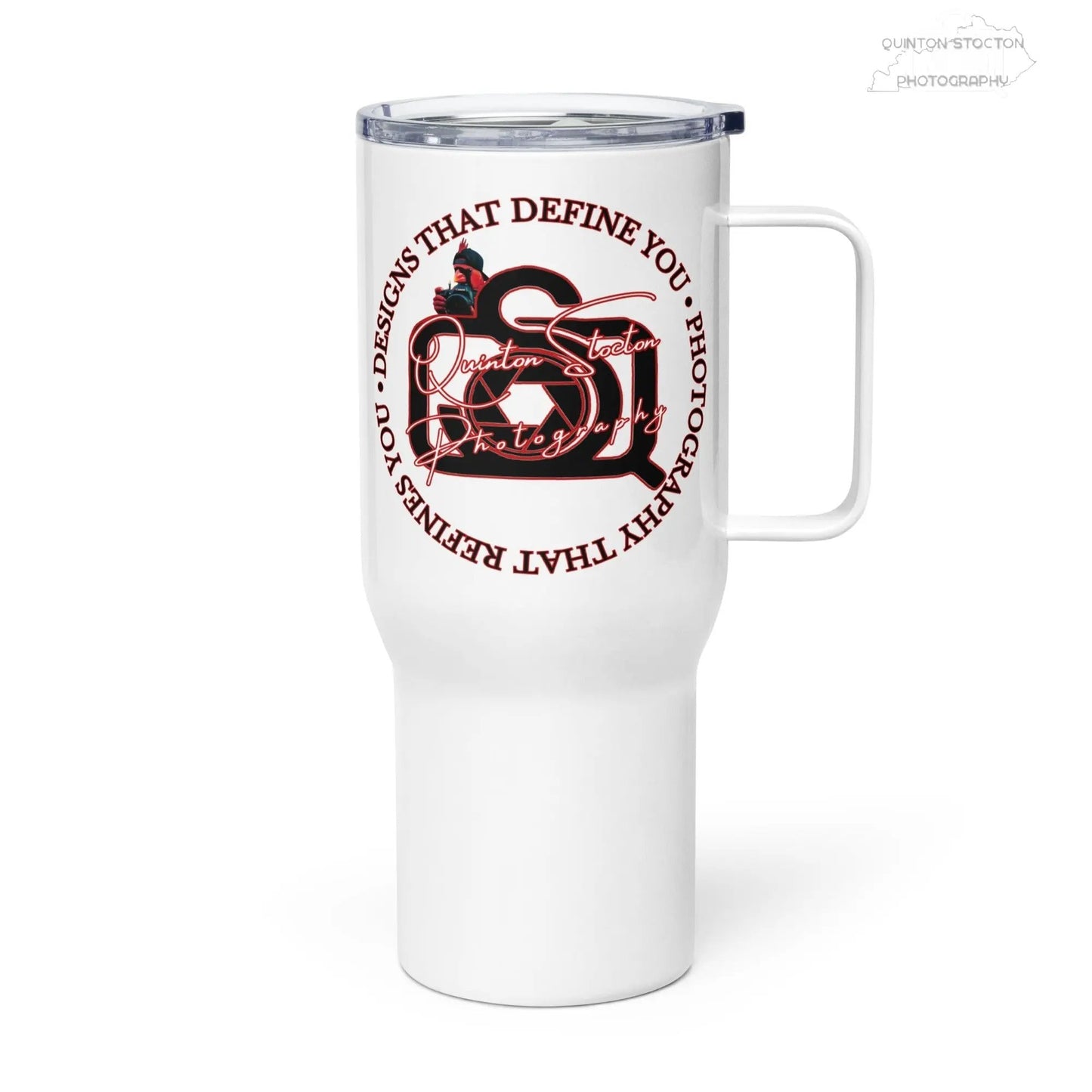 “Designs that define you” Travel mug with a handle - Quinton Stocton Photography Printful Mugs  Quinton Stocton Photography