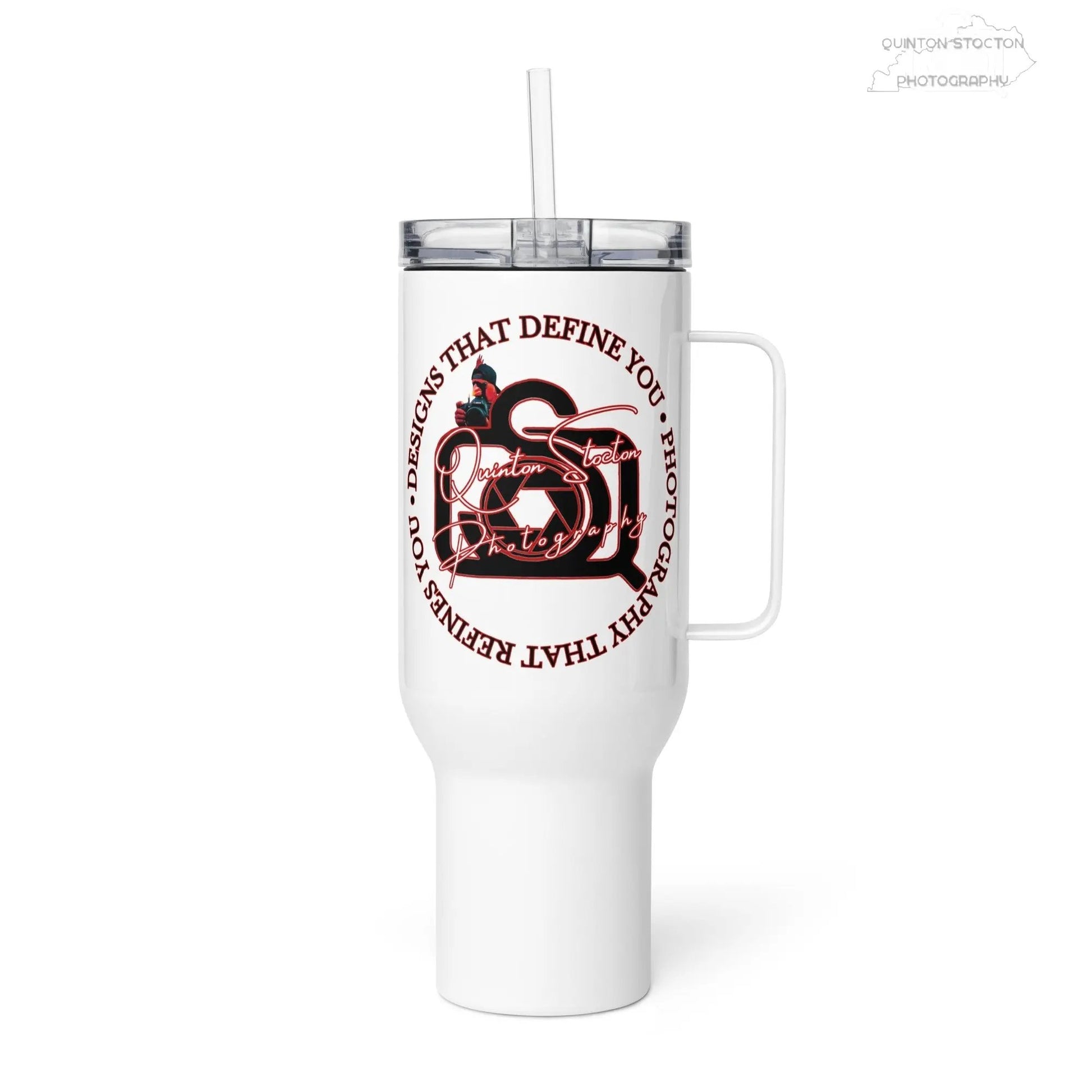 “Designs that define you” Travel mug with a handle - Quinton Stocton Photography Printful Mugs  Quinton Stocton Photography