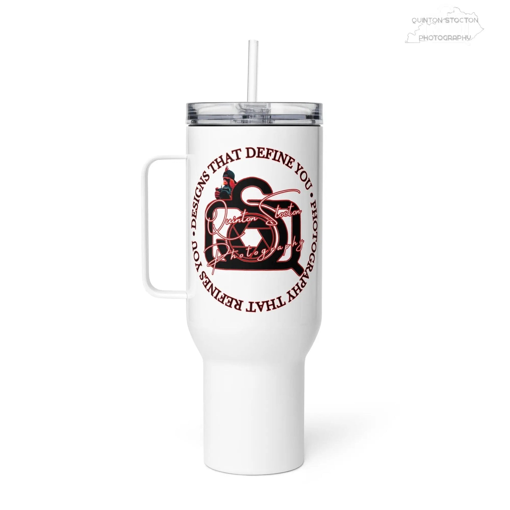 “Designs that define you” Travel mug with a handle - Quinton Stocton Photography Printful Mugs  Quinton Stocton Photography