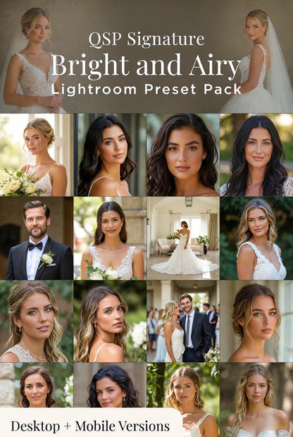 Signature Bright and Airy Lightroom Preset Pack by Quinton Stocton Photography