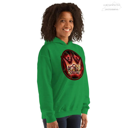 Fleece Hoodie - Quinton Stocton Photography Graphic Design Logo Crown Cardinal Lens Shutter 22 Quinton Stocton Photography Hoodie  Quinton Stocton Photography