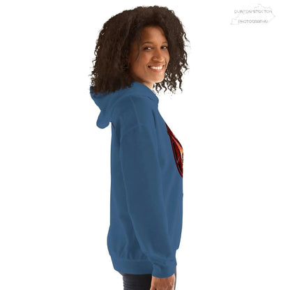 Fleece Hoodie - Quinton Stocton Photography Graphic Design Logo Crown Cardinal Lens Shutter 22 Quinton Stocton Photography Hoodie  Quinton Stocton Photography