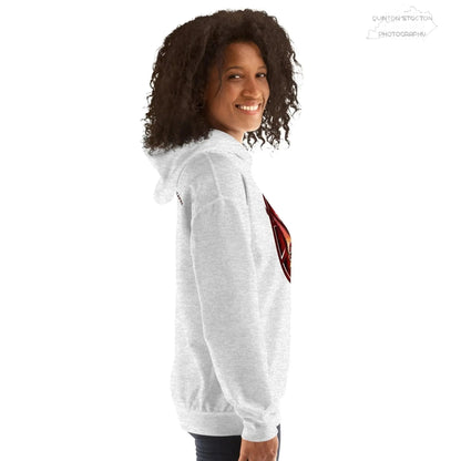 Fleece Hoodie - Quinton Stocton Photography Graphic Design Logo Crown Cardinal Lens Shutter 22 Quinton Stocton Photography Hoodie  Quinton Stocton Photography