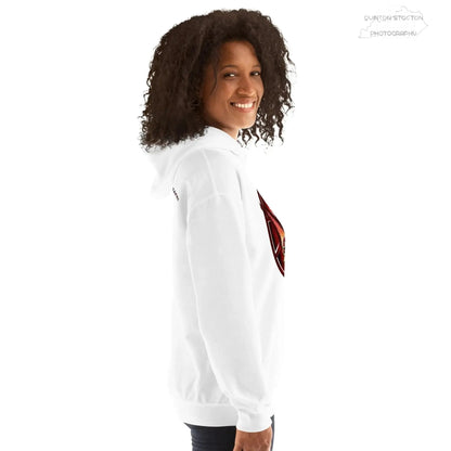 Fleece Hoodie - Quinton Stocton Photography Graphic Design Logo Crown Cardinal Lens Shutter 22 Quinton Stocton Photography Hoodie  Quinton Stocton Photography