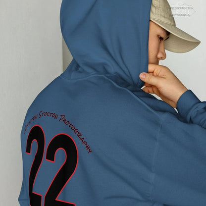 Fleece Hoodie - Quinton Stocton Photography Graphic Design Logo Crown Cardinal Lens Shutter 22 Quinton Stocton Photography Hoodie  Quinton Stocton Photography