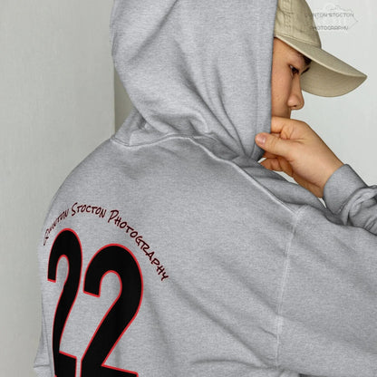 Fleece Hoodie - Quinton Stocton Photography Graphic Design Logo Crown Cardinal Lens Shutter 22 Quinton Stocton Photography Hoodie  Quinton Stocton Photography