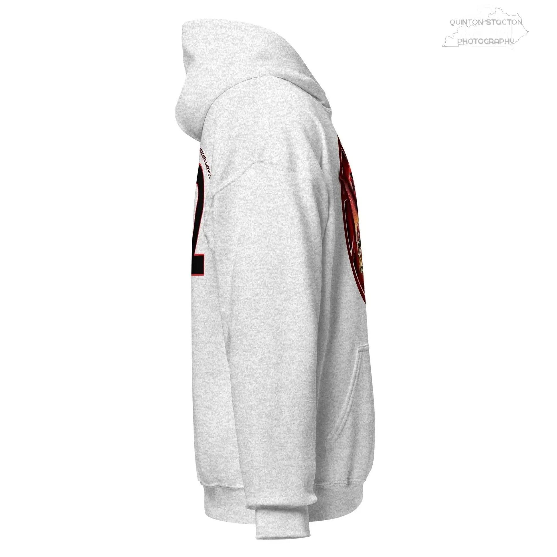 Fleece Hoodie - Quinton Stocton Photography Graphic Design Logo Crown Cardinal Lens Shutter 22 Quinton Stocton Photography Hoodie  Quinton Stocton Photography