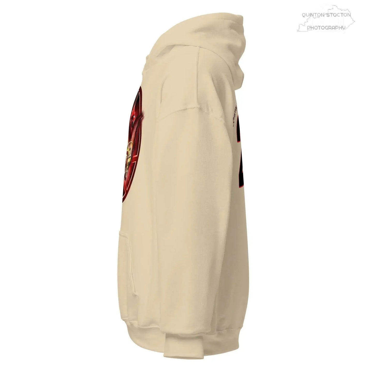 Fleece Hoodie - Quinton Stocton Photography Graphic Design Logo Crown Cardinal Lens Shutter 22 Quinton Stocton Photography Hoodie  Quinton Stocton Photography