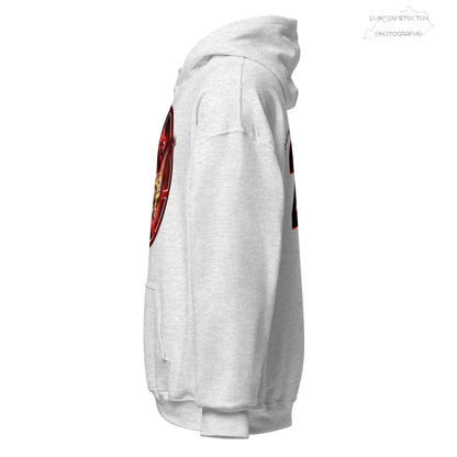 Fleece Hoodie - Quinton Stocton Photography Graphic Design Logo Crown Cardinal Lens Shutter 22 Quinton Stocton Photography Hoodie  Quinton Stocton Photography