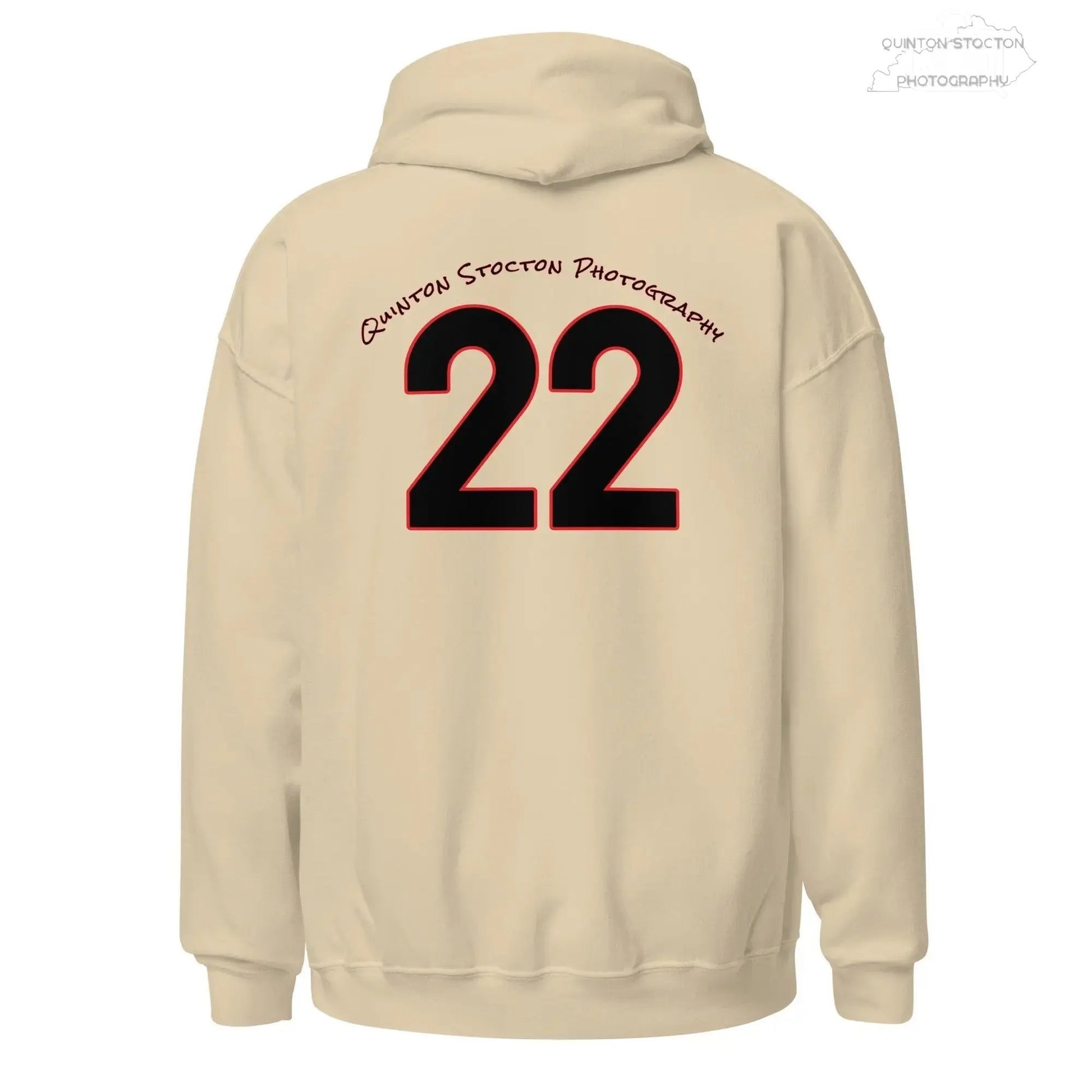 Fleece Hoodie - Quinton Stocton Photography Graphic Design Logo Crown Cardinal Lens Shutter 22 Quinton Stocton Photography Hoodie  Quinton Stocton Photography