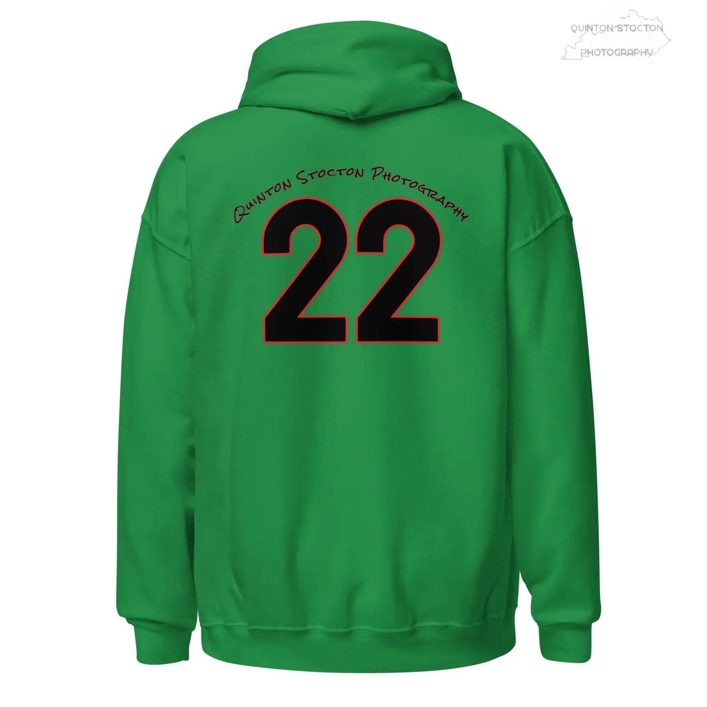 Fleece Hoodie - Quinton Stocton Photography Graphic Design Logo Crown Cardinal Lens Shutter 22 Quinton Stocton Photography Hoodie  Quinton Stocton Photography