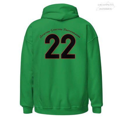 Fleece Hoodie - Quinton Stocton Photography Graphic Design Logo Crown Cardinal Lens Shutter 22 Quinton Stocton Photography Hoodie  Quinton Stocton Photography