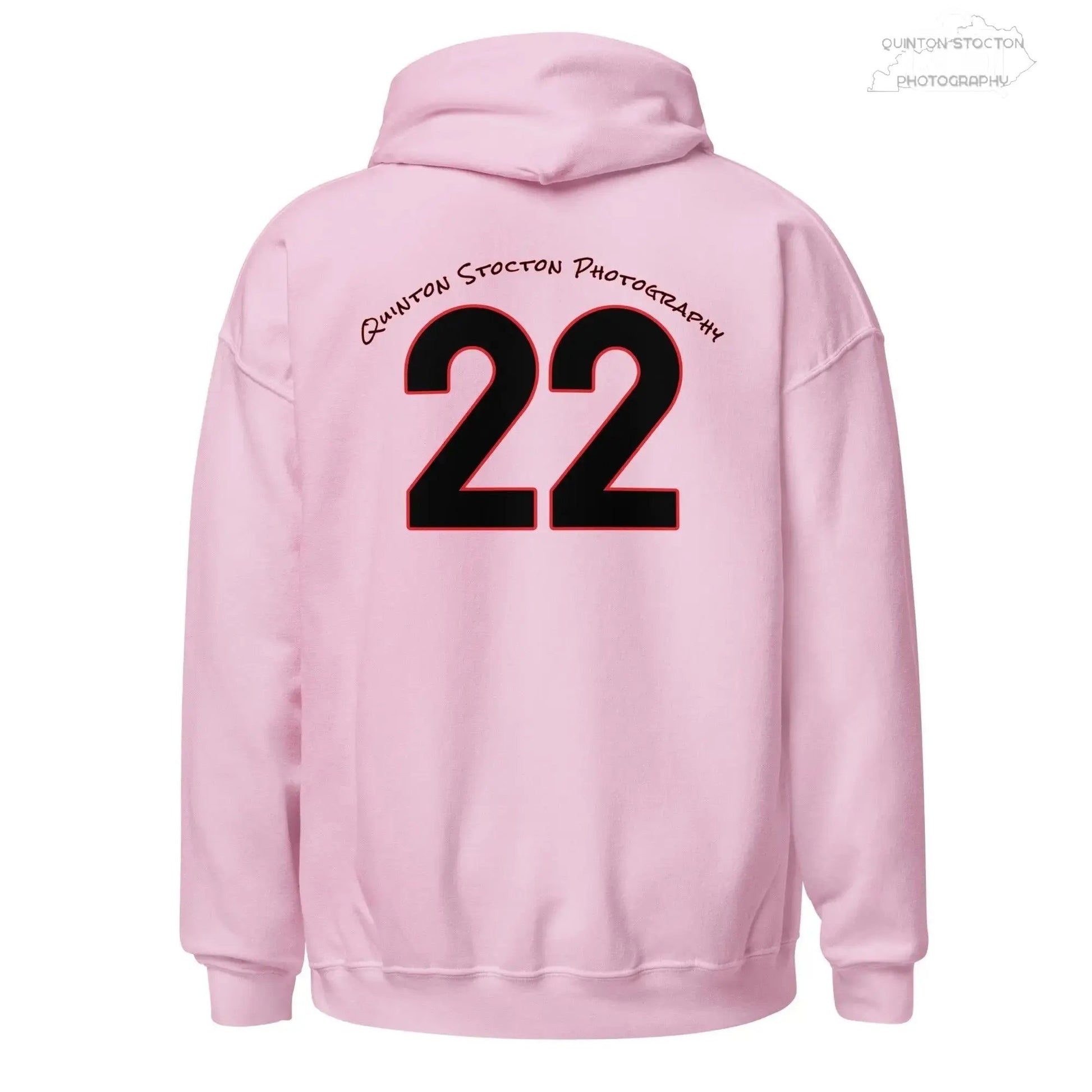 Fleece Hoodie - Quinton Stocton Photography Graphic Design Logo Crown Cardinal Lens Shutter 22 Quinton Stocton Photography Hoodie  Quinton Stocton Photography