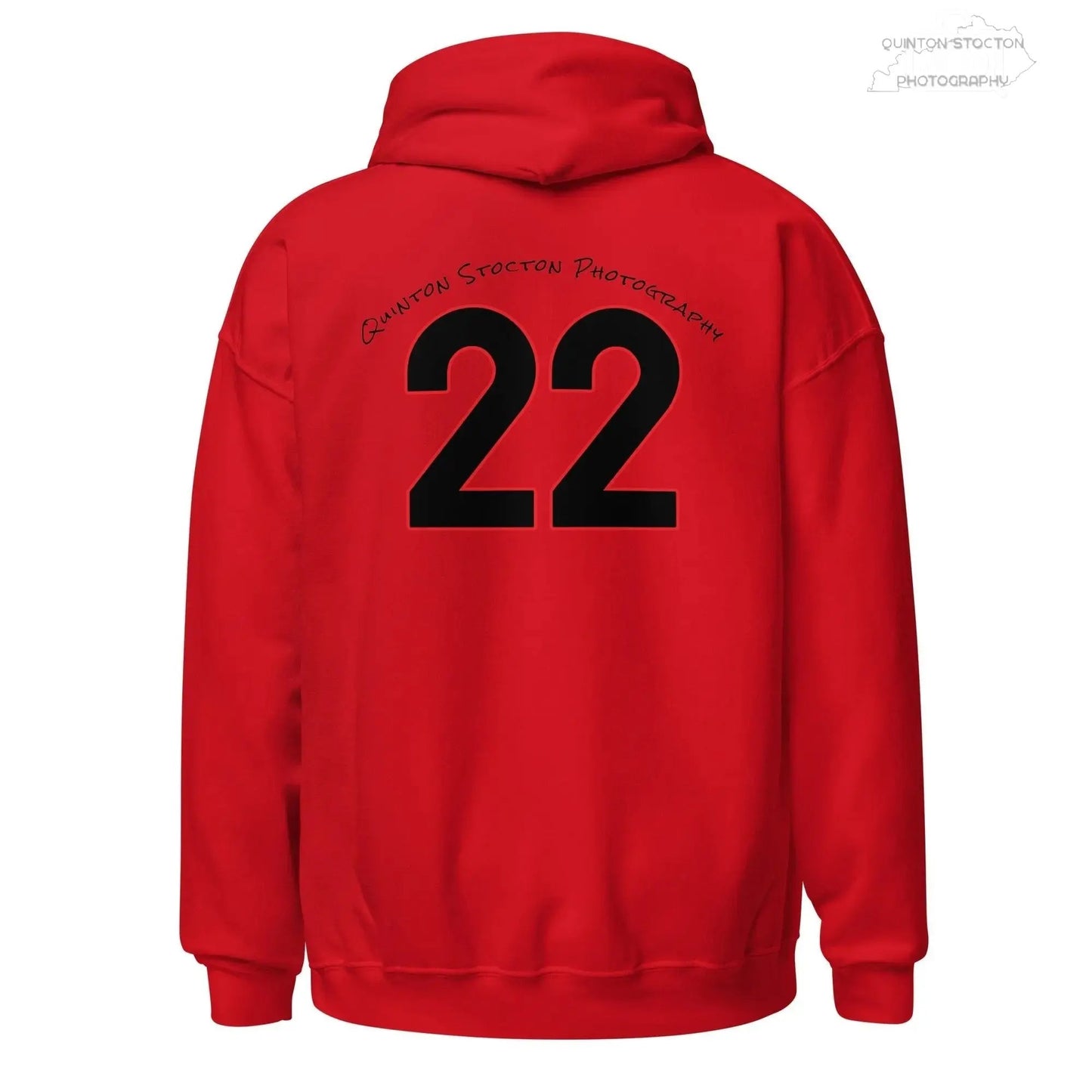 Fleece Hoodie - Quinton Stocton Photography Graphic Design Logo Crown Cardinal Lens Shutter 22 Quinton Stocton Photography Hoodie  Quinton Stocton Photography