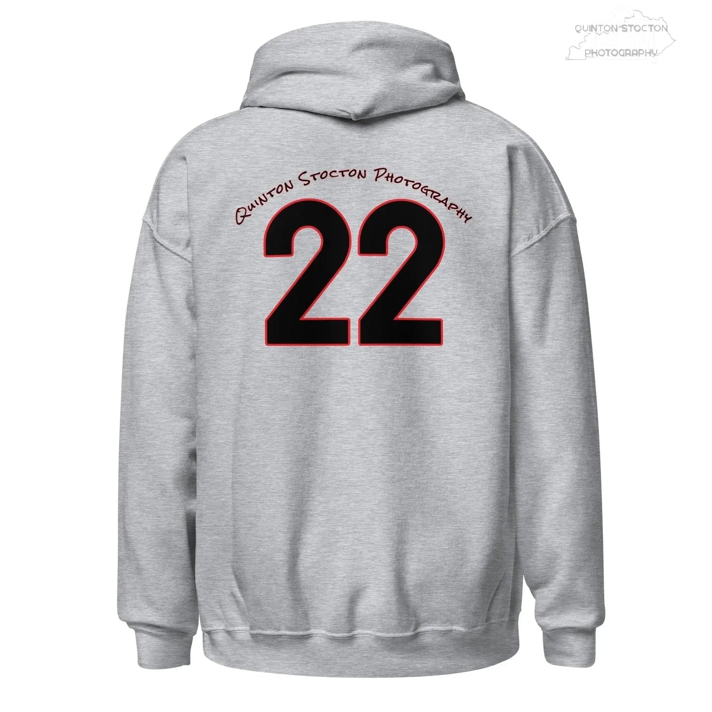 Fleece Hoodie - Quinton Stocton Photography Graphic Design Logo Crown Cardinal Lens Shutter 22 Quinton Stocton Photography Hoodie  Quinton Stocton Photography