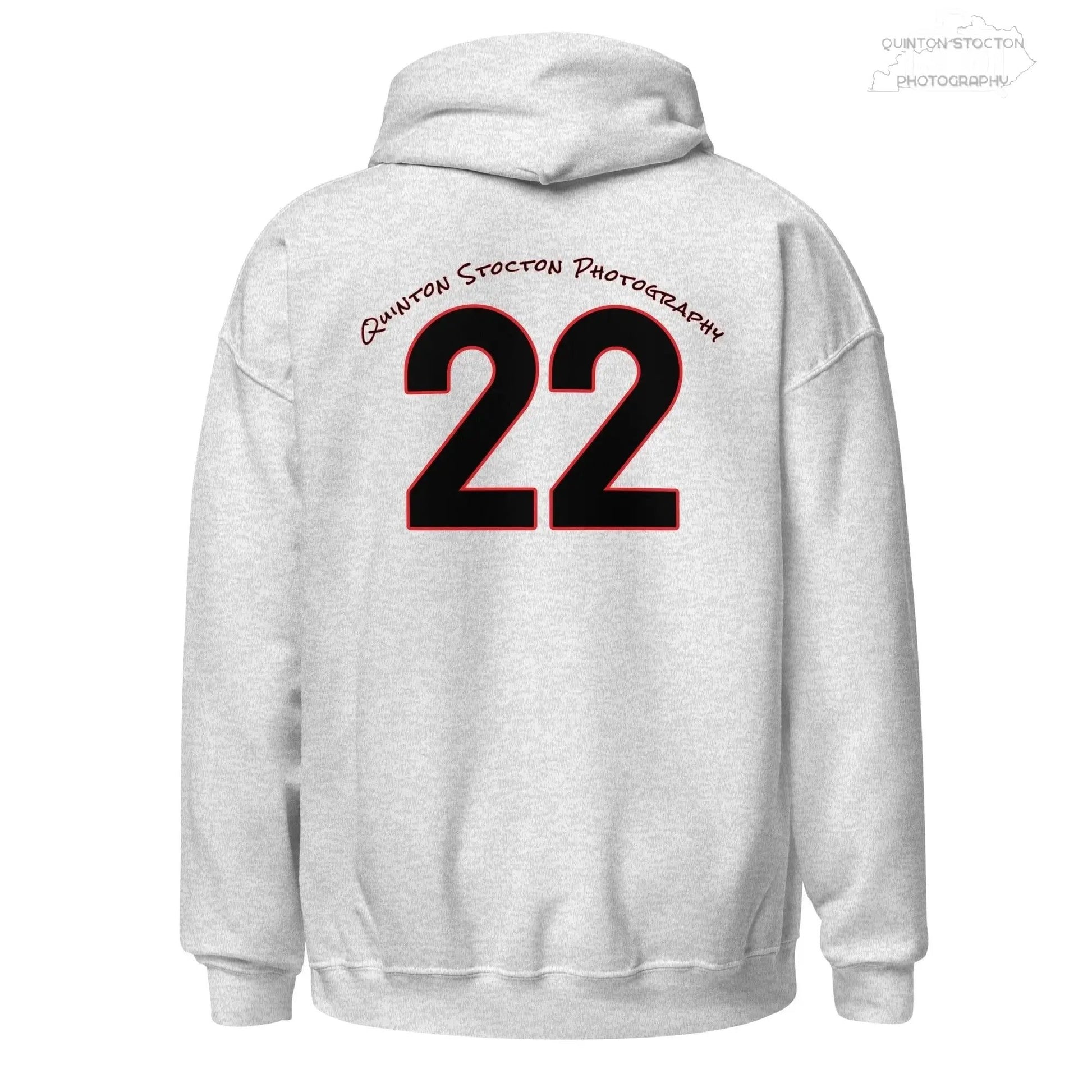 Fleece Hoodie - Quinton Stocton Photography Graphic Design Logo Crown Cardinal Lens Shutter 22 Quinton Stocton Photography Hoodie  Quinton Stocton Photography