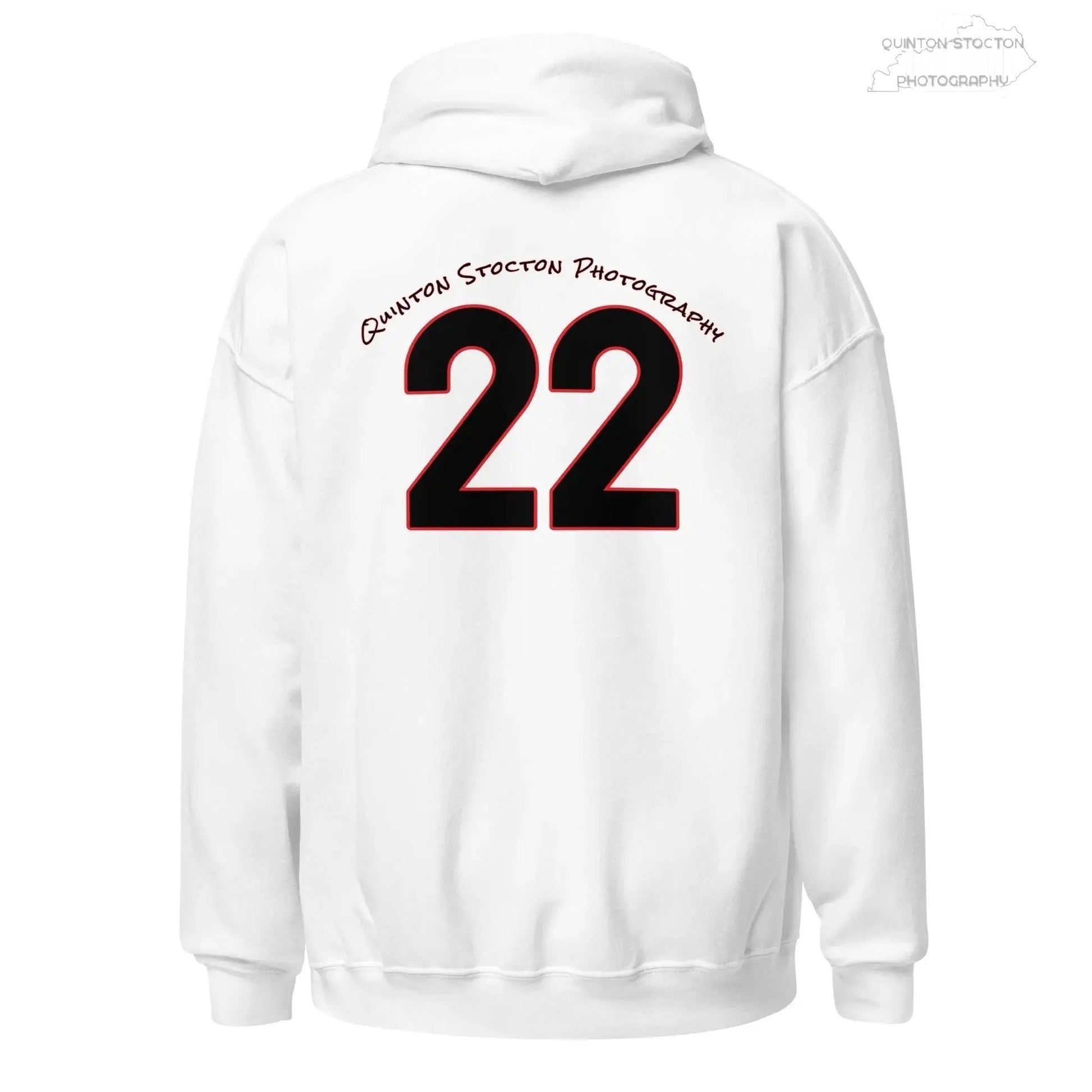 Fleece Hoodie - Quinton Stocton Photography Graphic Design Logo Crown Cardinal Lens Shutter 22 Quinton Stocton Photography Hoodie  Quinton Stocton Photography