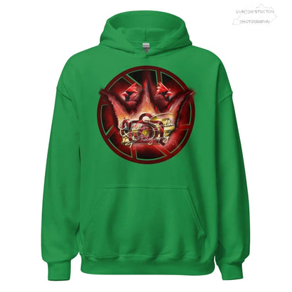 Fleece Hoodie - Quinton Stocton Photography Graphic Design Logo Crown Cardinal Lens Shutter 22 Quinton Stocton Photography Hoodie  Quinton Stocton Photography