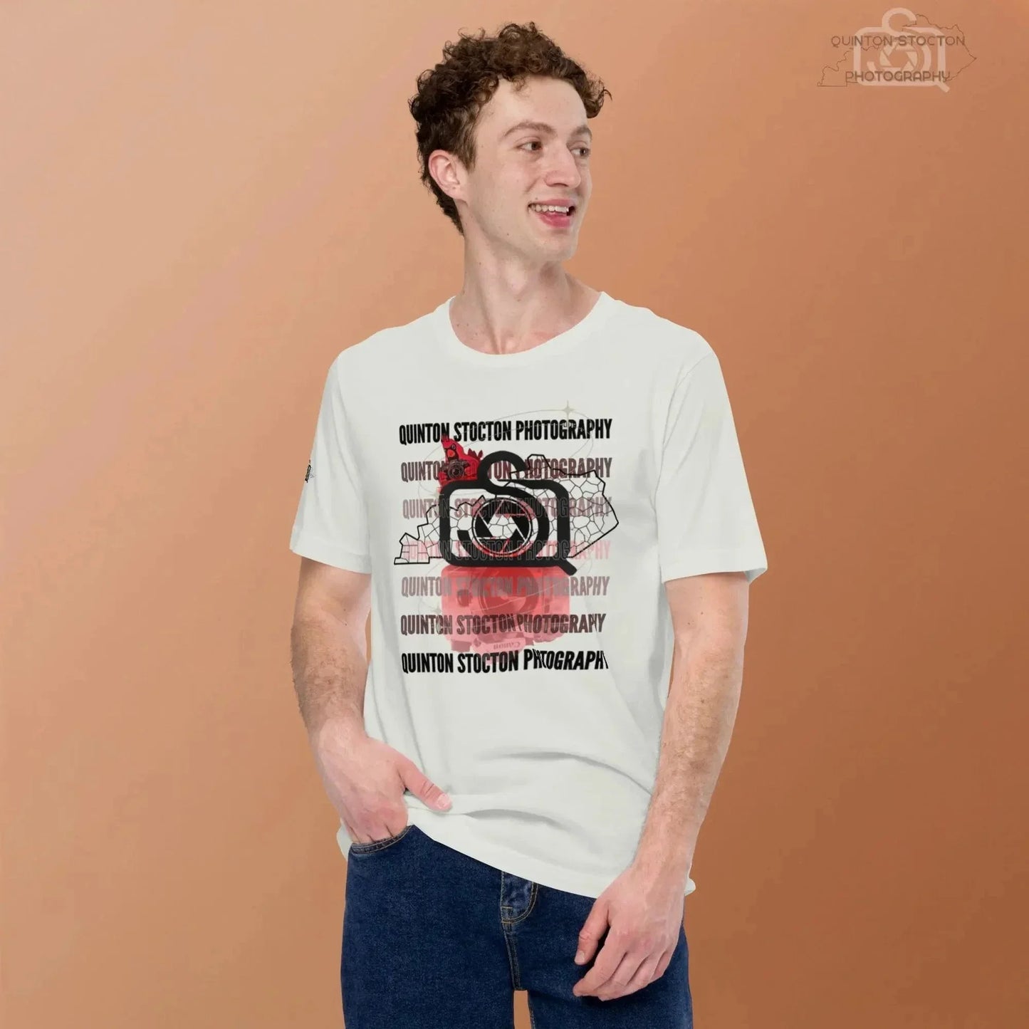 Printful Quinton Stocton Photography DTFlex Graphic Logo Tee - Premium Cotton Comfort - Apparel & Accessories > Clothing > Clothing Tops > T-Shirts T-Shirt-