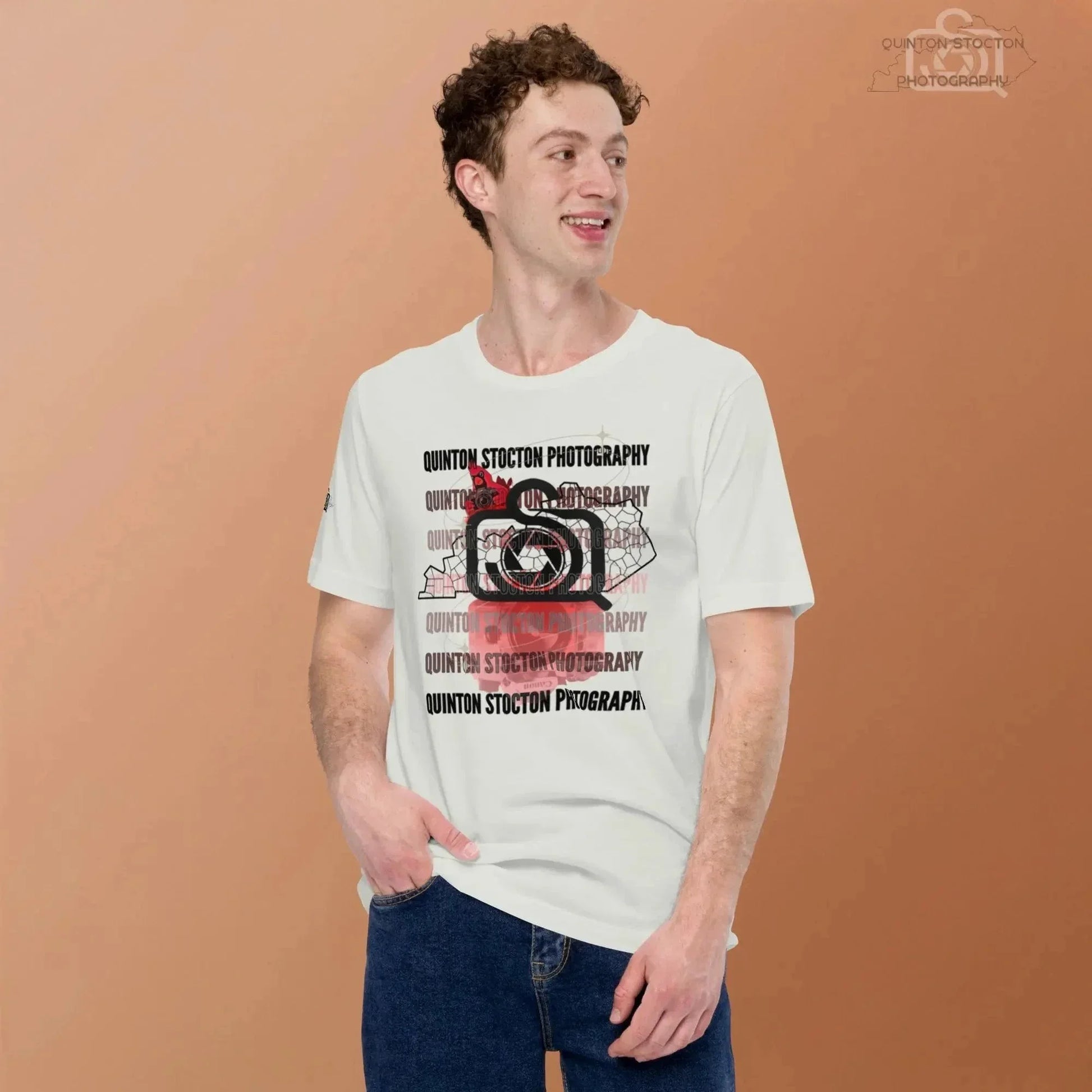Printful Quinton Stocton Photography DTFlex Graphic Logo Tee - Premium Cotton Comfort - Apparel & Accessories > Clothing > Clothing Tops > T-Shirts T-Shirt-