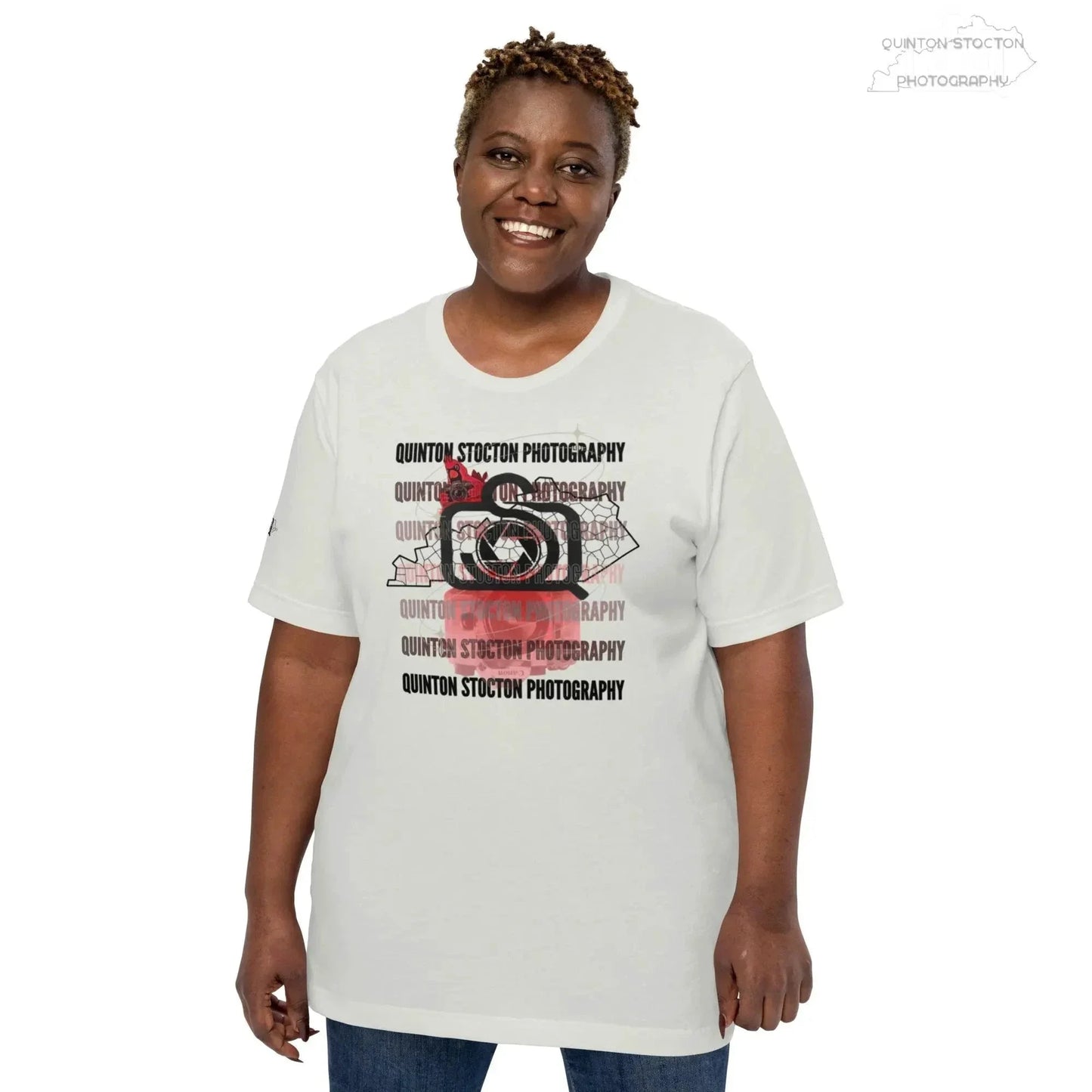Printful Quinton Stocton Photography DTFlex Graphic Logo Tee - Premium Cotton Comfort - Apparel & Accessories > Clothing > Clothing Tops > T-Shirts T-Shirt-