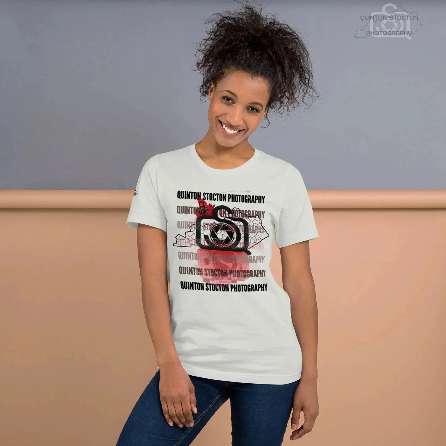 Printful Quinton Stocton Photography DTFlex Graphic Logo Tee - Premium Cotton Comfort - Apparel & Accessories > Clothing > Clothing Tops > T-Shirts T-Shirt-