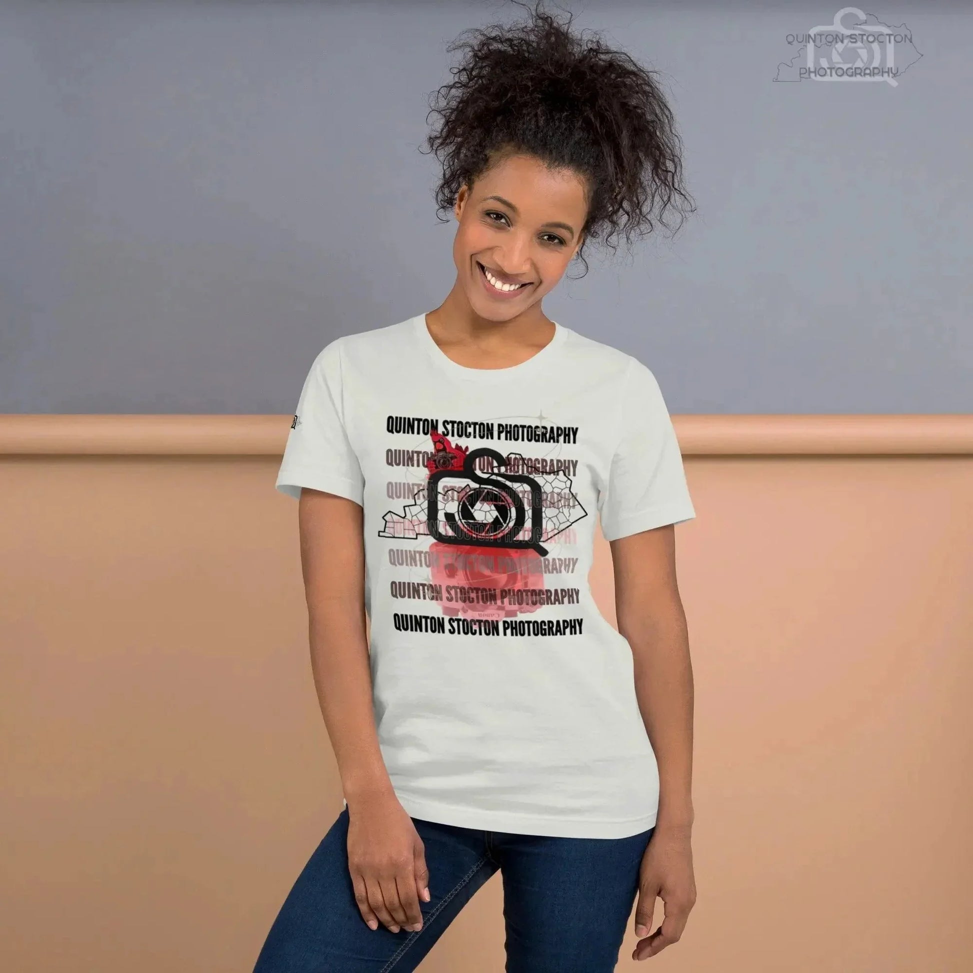 Printful Quinton Stocton Photography DTFlex Graphic Logo Tee - Premium Cotton Comfort - Apparel & Accessories > Clothing > Clothing Tops > T-Shirts T-Shirt-