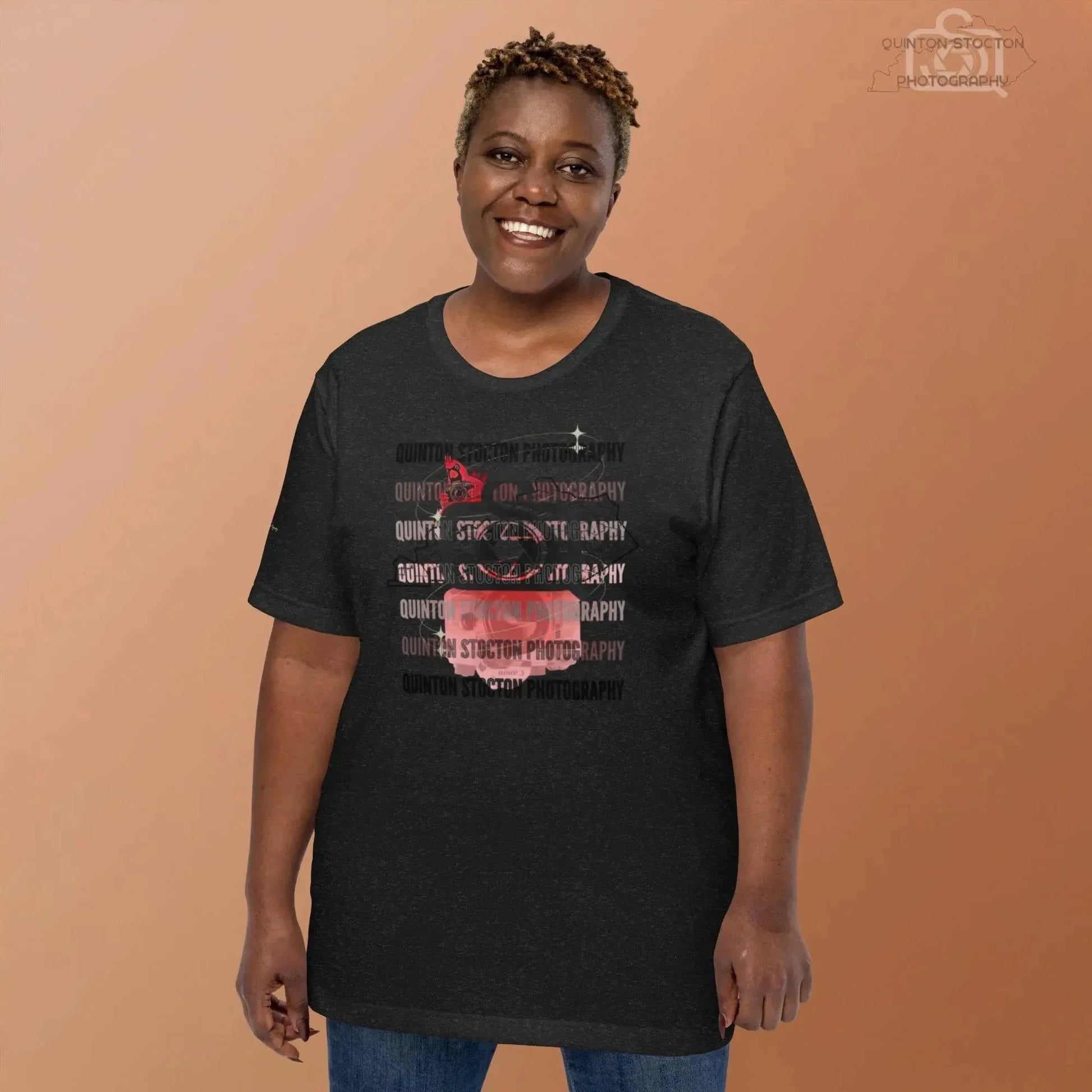 Printful Quinton Stocton Photography DTFlex Graphic Logo Tee - Premium Cotton Comfort - Apparel & Accessories > Clothing > Clothing Tops > T-Shirts T-Shirt-