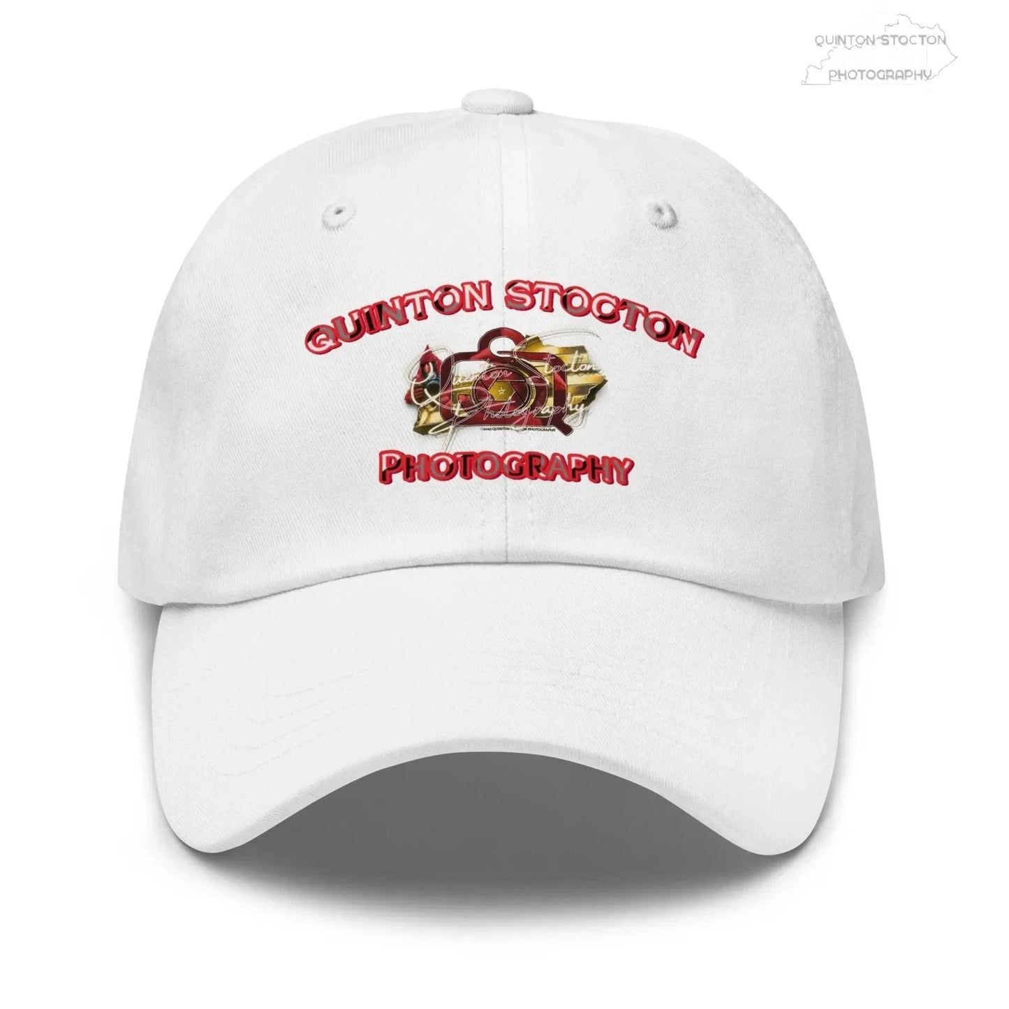 Printful Quinton Stocton Photography DTFlex Logo Hat - Adjustable Cotton Twill - Apparel & Accessories > Clothing Accessories > Hats > Baseball Caps Hat-