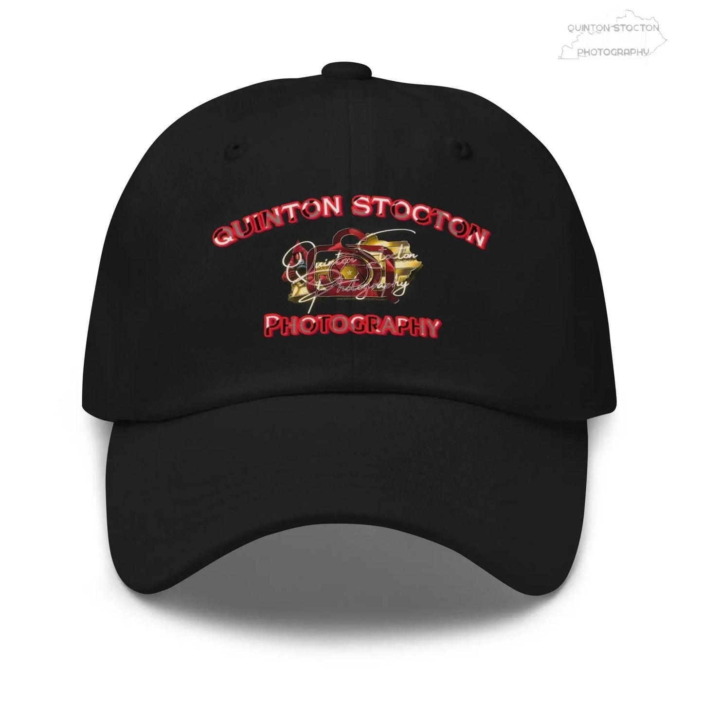 Printful Quinton Stocton Photography DTFlex Logo Hat - Adjustable Cotton Twill - Apparel & Accessories > Clothing Accessories > Hats > Baseball Caps Hat-