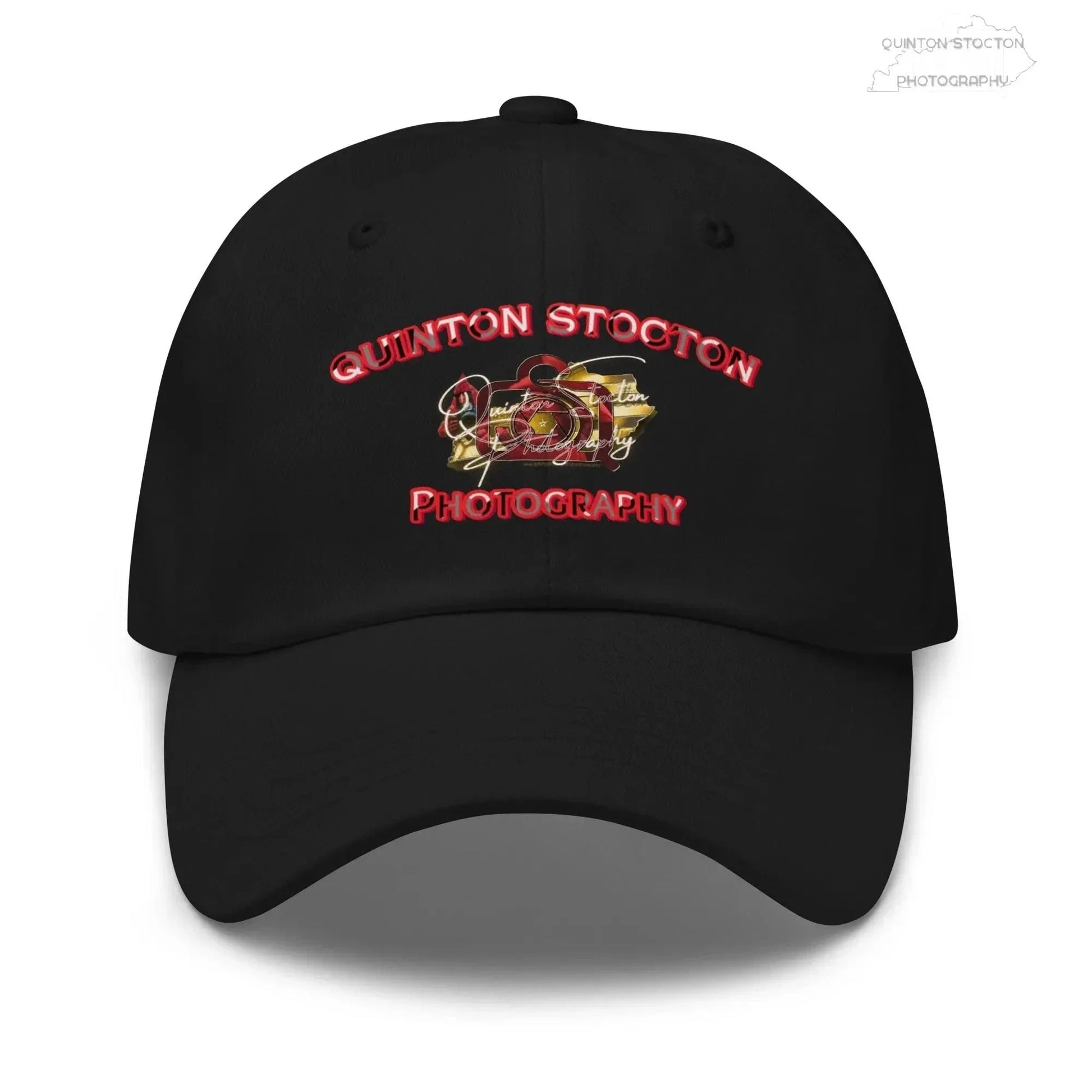 Printful Quinton Stocton Photography DTFlex Logo Hat - Adjustable Cotton Twill - Apparel & Accessories > Clothing Accessories > Hats > Baseball Caps Hat-