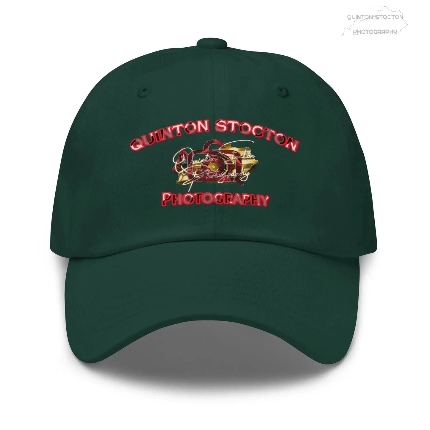 Printful Quinton Stocton Photography DTFlex Logo Hat - Adjustable Cotton Twill - Apparel & Accessories > Clothing Accessories > Hats > Baseball Caps Hat-