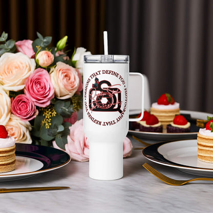 Designs that define you - Travel mug with a handle