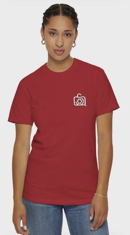 Comfort Colors 1717 Unisex Tee Left Chest Quinton Stocton Photography Monogram Logo