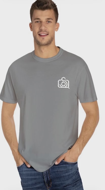 Comfort Colors 1717 Unisex Tee Left Chest Quinton Stocton Photography Monogram Logo